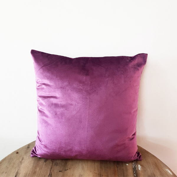Velvet Scatter Pillow - Purple Large